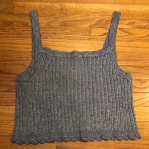 knitted crop top